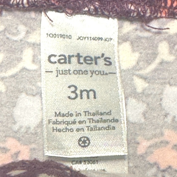 Carters 3 Piece Baby Outfit. Top, Bottoms, and Headband. Size 3 mo’s - Picture 4 of 4